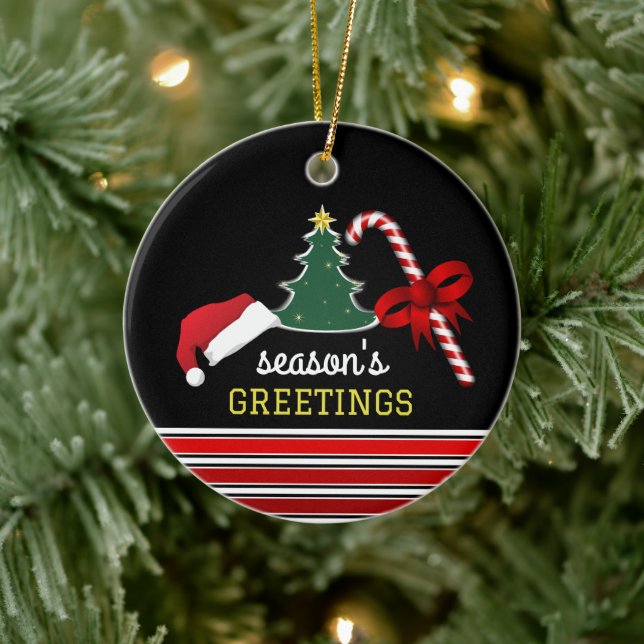 Adorno De Cerámica Merry y Bright, foto de Navidades (Árbol)