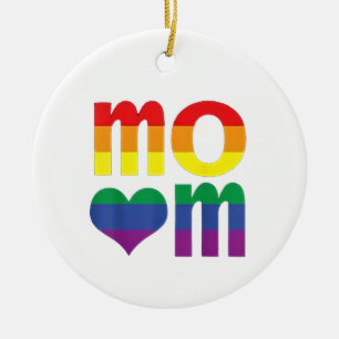 Adorno De Cerámica Mes del Orgullo LGBT Arcoíris Día de la Madre LGBT