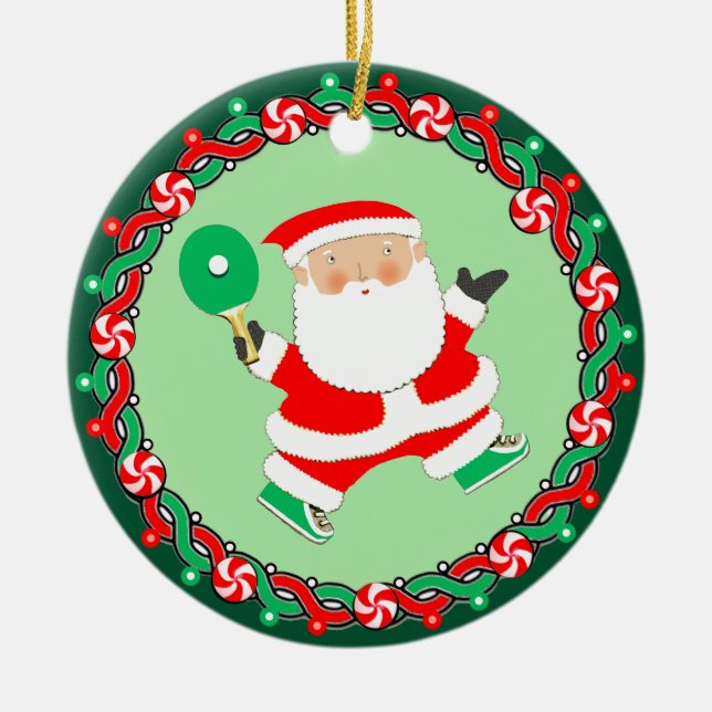 Adorno De Cerámica Mesa de ping ponnis Ping-Pong Gift (Frente)