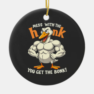 Adorno De Cerámica Mess Con La Honra Obtienes El Fitness De La Boca