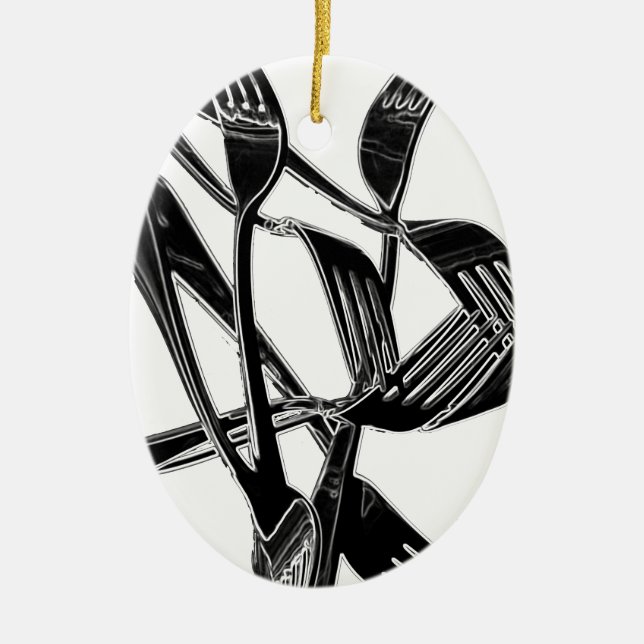 Adorno De Cerámica Metálico (Frente)