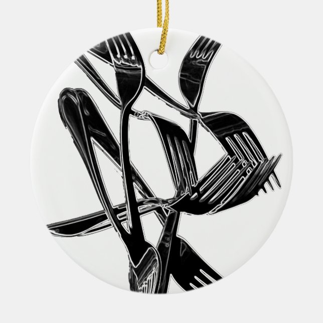 Adorno De Cerámica Metálico (Frente)