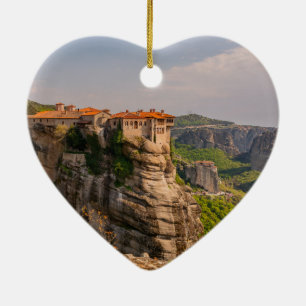 Adorno De Cerámica Meteora Monastery, Greece, Ornament