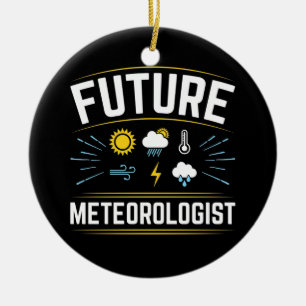 Adorno De Cerámica Meteorología Futura Estudiante Meteorología Meteor