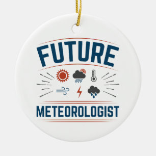 Adorno De Cerámica Meteorólogo futuro