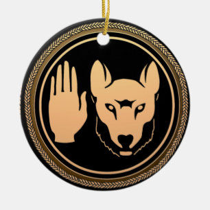 Adorno De Cerámica Metis Flag Ornament Personalized Tribal Decoration