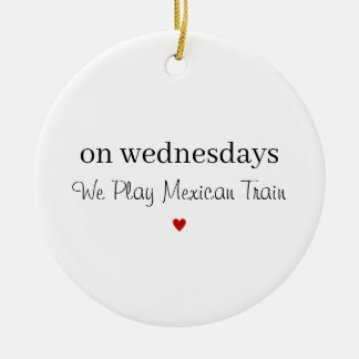 Adorno De Cerámica Mexican Train, Game Night,  Keepsake Mexican Train