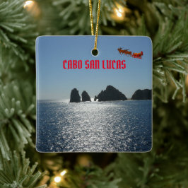 Adorno De Cerámica México: Cabo San Lucas Navidades de vacaciones Orn