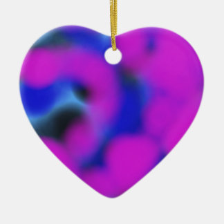 Adorno De Cerámica mezcla de azul violeta y negro con arte abstracto