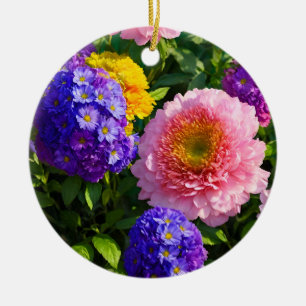 Adorno De Cerámica Mezcla de flores