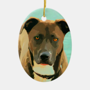 Adorno De Cerámica Mezcla Pitador Labrabull de Pitbull del