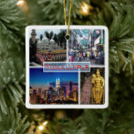 Adorno De Cerámica Mezquita de Jamek de la calle Petaling KUALA LUMPU<br><div class="desc">Aquí encontrarás el recuerdo de tus vacaciones. Esta categoría contiene recuerdos de muchos lugares de Malasia. (zMY014 Petaling Street KUALA LUMPUR Mezquita Jamek, Malasia, Asia, ornamento cerámico). Amplíe a amigos y familiares con los recuerdos únicos de su gran viaje. Pruébenos. #LeoPepeDesign - horizonte nocturno de kuala, torres gemelas de petronas,...</div>