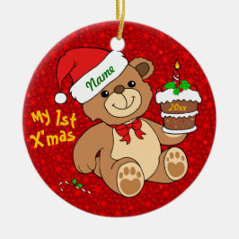 Adorno De Cerámica Mi 1r navidad