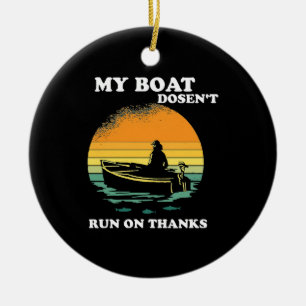 Adorno De Cerámica Mi Barco No Funciona Con Gracias