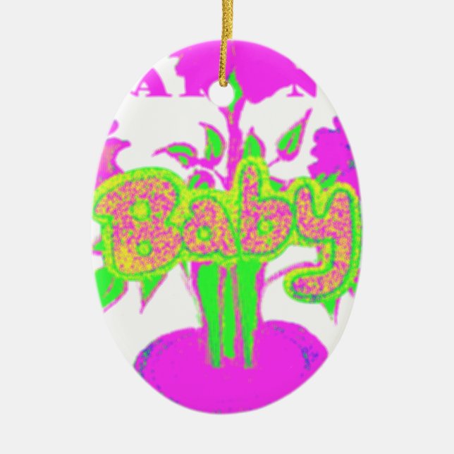 Adorno De Cerámica Mi bebé Hakuna Matata (Frente)