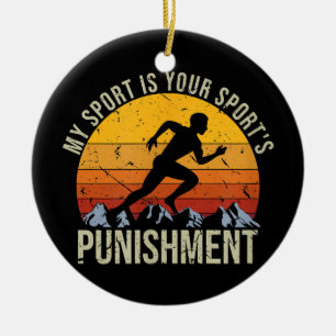 Adorno De Cerámica Mi deporte es tu corte de castigos deportivos