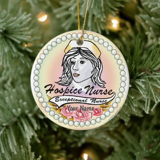 Adorno De Cerámica Mi enfermera de hospicio (Árbol)