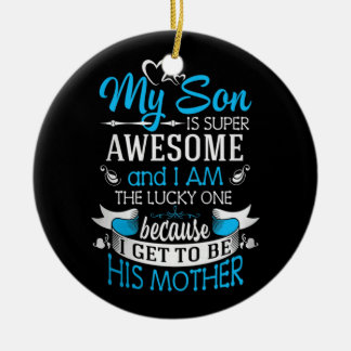 Adorno De Cerámica Mi hijo es súper increíble
