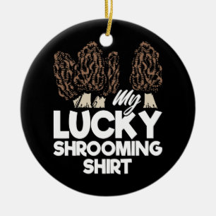 Adorno De Cerámica Mi hongo de caza de hongos que se avecina con suer