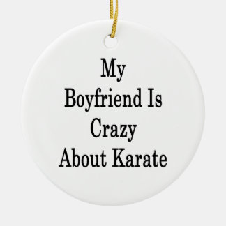 Adorno De Cerámica Mi novio está loco por karate