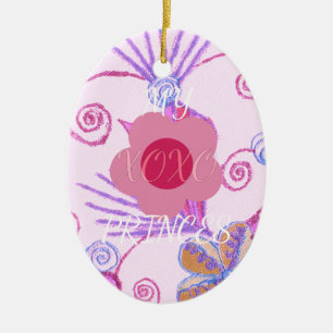Adorno De Cerámica Mi pequeña Princesa: Inspiradora la vendora rosa d