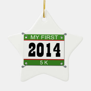 Adorno De Cerámica Mi primer 5K - 2014