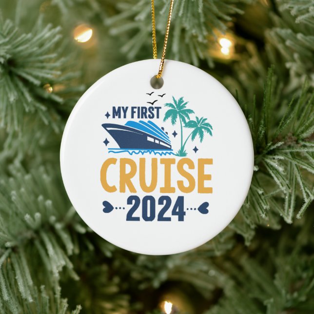 Adorno De Cerámica Mi primer crucero 2024 (Árbol)