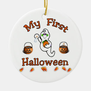 Adorno De Cerámica Mi primer Halloween