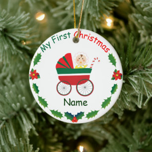 Adorno De Cerámica Mi Primer Navidad