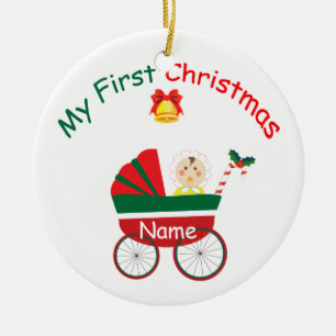 Adorno De Cerámica Mi primer navidad