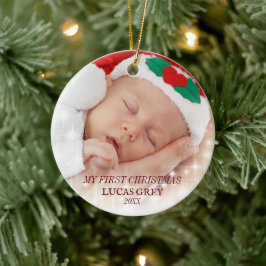 ADORNO DE CERÁMICA MI PRIMER ORNAMIENTO CERAMICO DE NAVIDAD