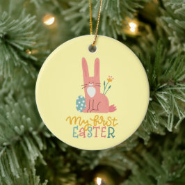 Adorno De Cerámica Mi primer Pascua