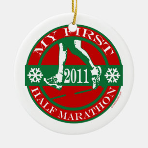 Adorno De Cerámica Mi primera mitad de maratón - 2011