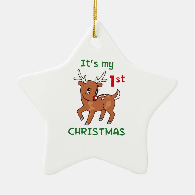 ADORNO DE CERÁMICA MI PRIMERA NAVIDAD (Frente)