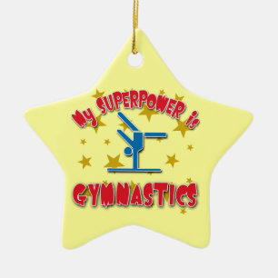 Adorno De Cerámica Mi superpotencia es gimnasia