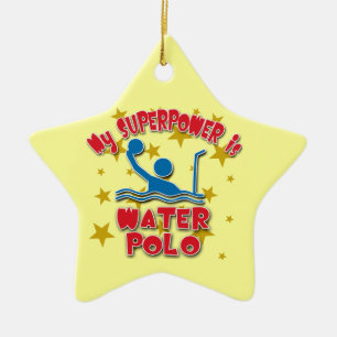 Adorno De Cerámica Mi superpotencia es water polo