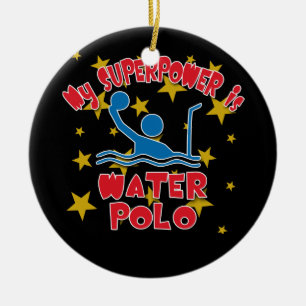 Adorno De Cerámica Mi superpotencia es water polo