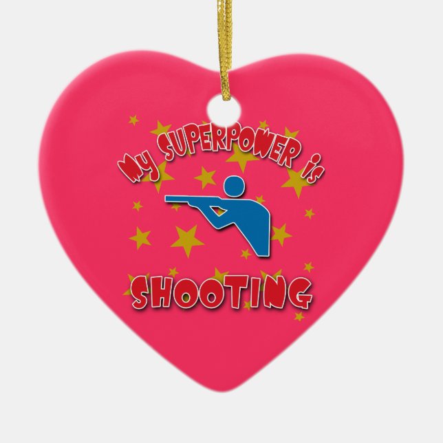 Adorno De Cerámica Mi superpotencia está tirando (Frente)