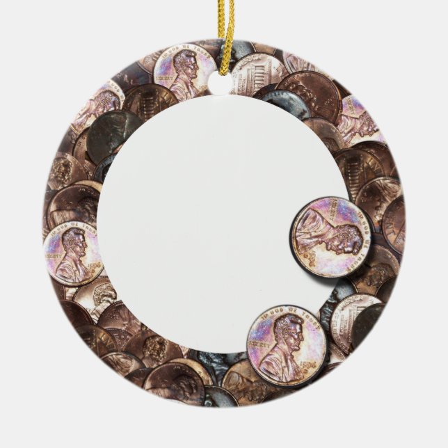 Adorno De Cerámica Mi valor de dos centavos (Frente)