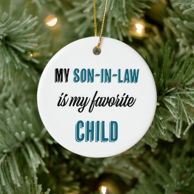 Adorno De Cerámica Mi yerno es mi hijo favorito (Árbol)