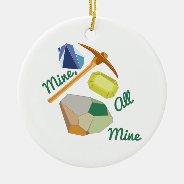 Adorno De Cerámica Mía, Todo Mío (Frente)