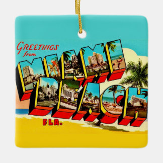 Adorno De Cerámica Miami Beach