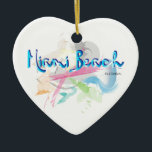 Adorno De Cerámica Miami Beach, Florida<br><div class="desc">Este colorido diseño abstracto de Miami Beach se ve genial en camisetas,  tazas,  gorras,  bolsas,  camisetas de perro y mucho más. Grandes regalos para todos.</div>