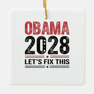 Adorno De Cerámica Michelle Obama para el presidente Obama 2028