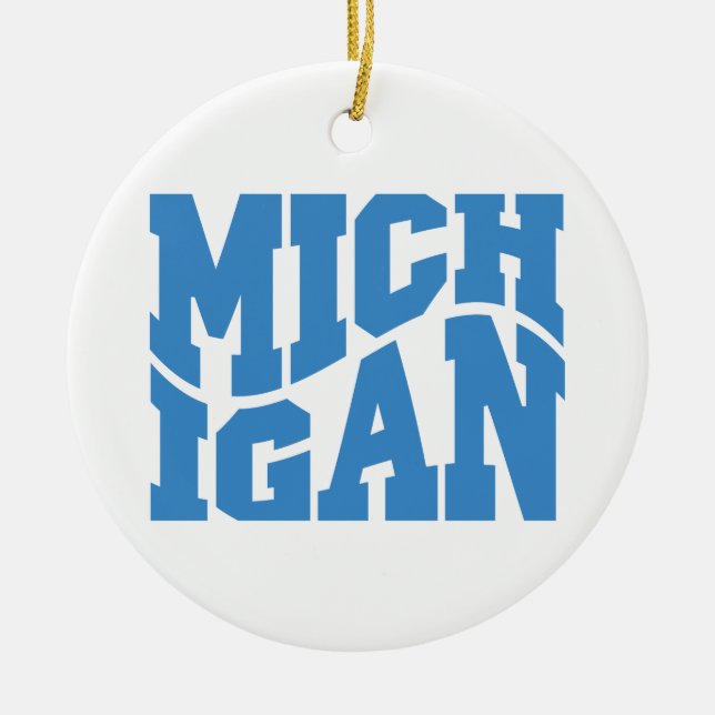 Adorno De Cerámica Michigan (Frente)