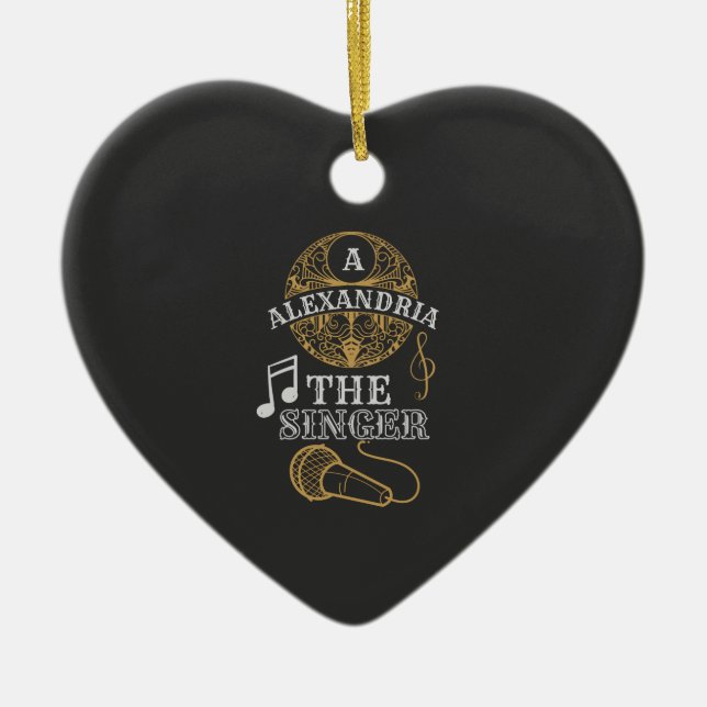 Adorno De Cerámica Micrófono de música divertida del cantante de mono (Frente)