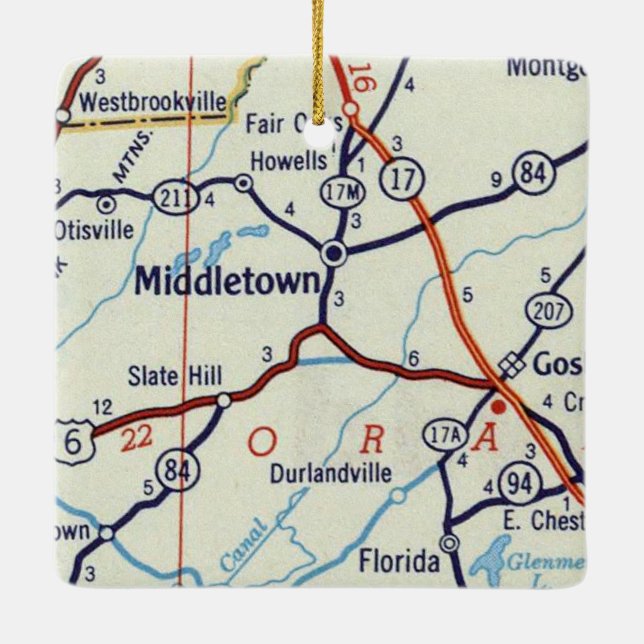 Adorno De Cerámica Middletown NY (Reverso)