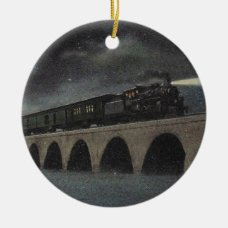 Adorno De Cerámica Midnight Florida Locomotive