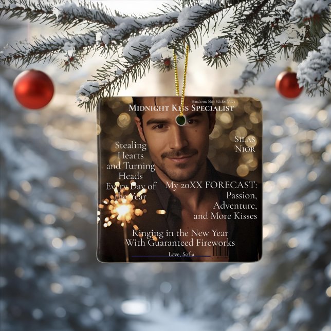 Adorno De Cerámica Midnight Kiss Specialis magazine boyfriend (Midnight Kiss Specialist ornament)