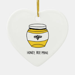 Adorno De Cerámica Miel, Mina De Abejas